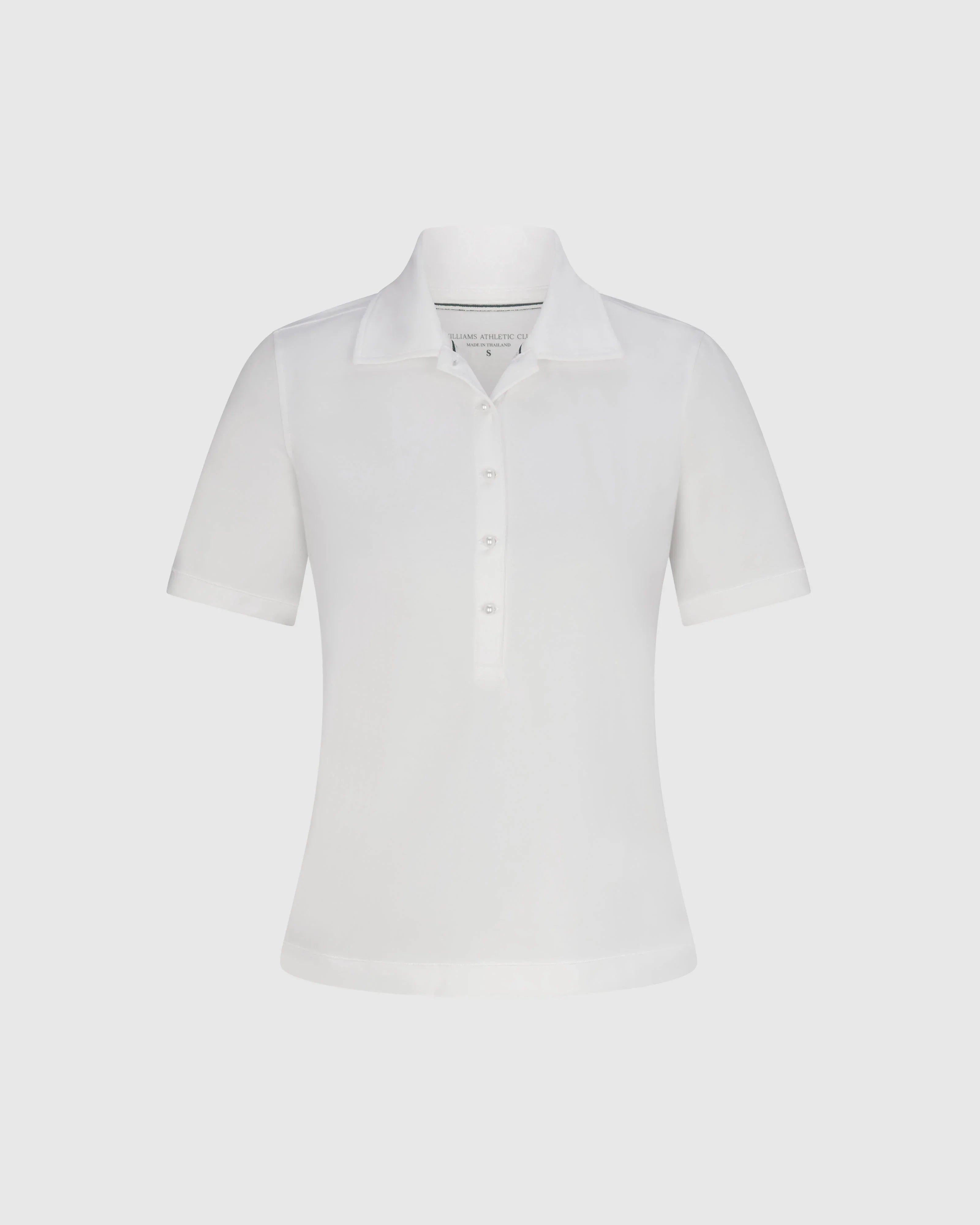Suki women's white golf polo shirt by Williams Athletic Club