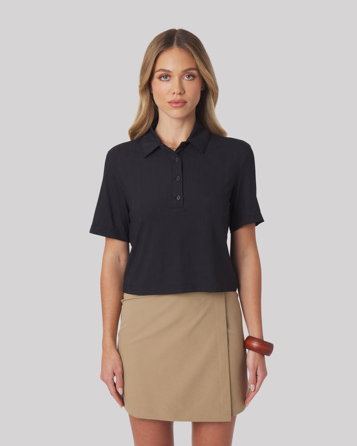 Lindsey Textured Polo
