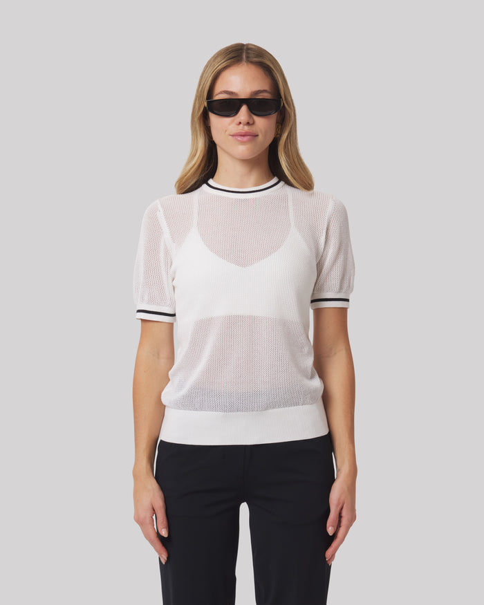 Sydney Cotton Mesh Tee